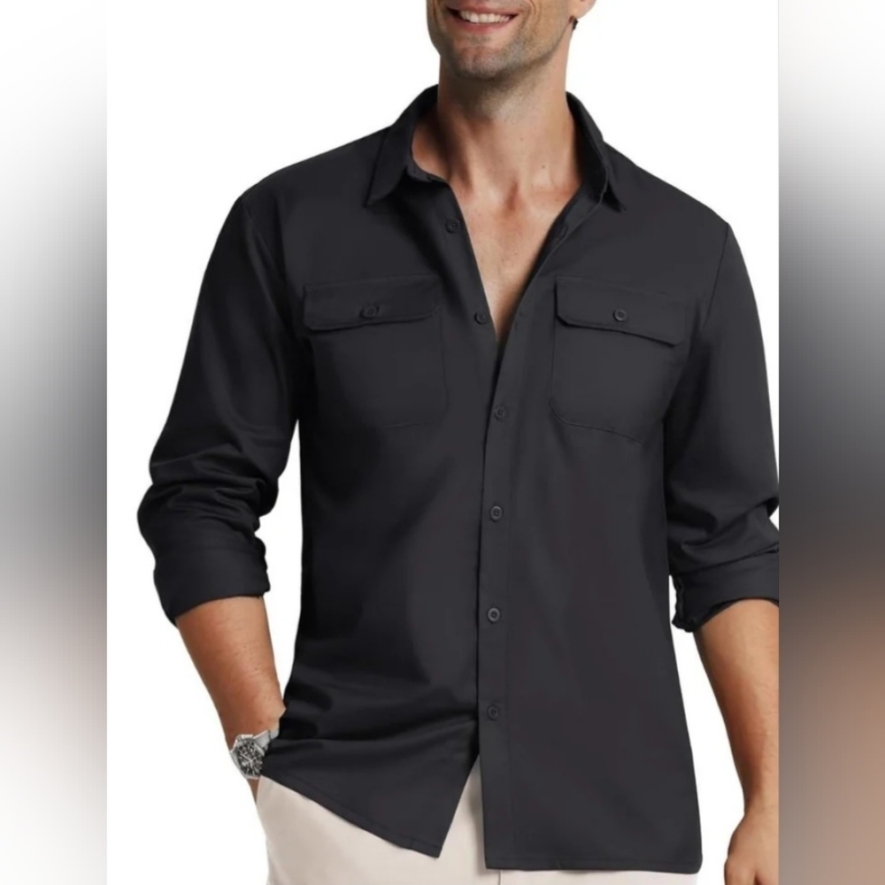 NWT Mens Long Sleeve Dress Shirt